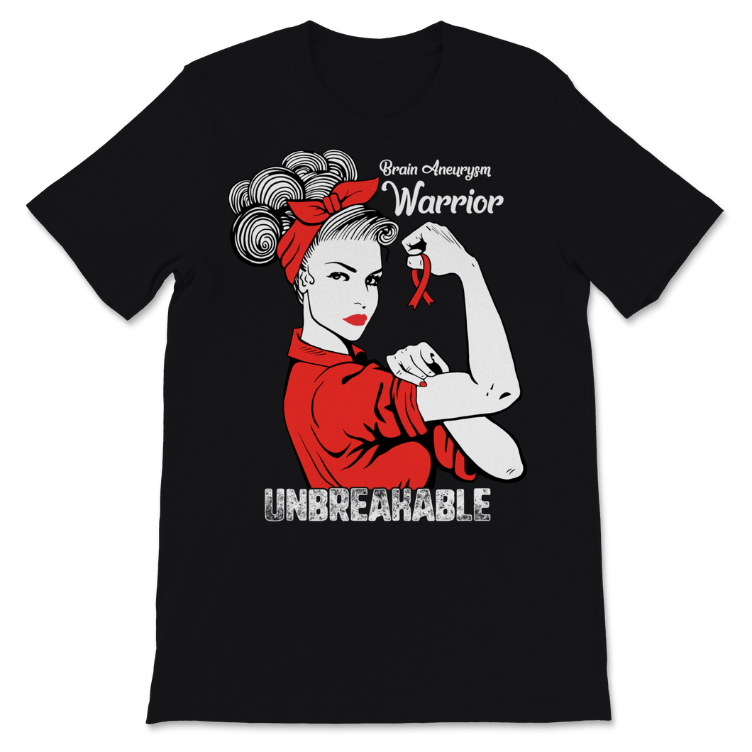 Brain Aneurysm Awareness Warrior Unbreakable Strong Unisex T-Shirt