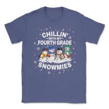 Load image into Gallery viewer, Chillin&#39; With Fourth Grade Snowmies Christmas Proud Unisex T-Shirt
