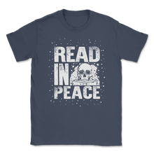 Load image into Gallery viewer, Read in Peace Books Reading Halloween Book Lover Unisex T-Shirt

