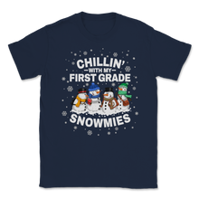 Load image into Gallery viewer, Chillin&#39; With First Grade Snowmies Christmas Proud Unisex T-Shirt
