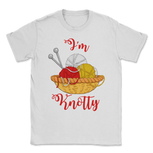 Load image into Gallery viewer, I'm Knotty Christmas Knitting Lover Queen Crochet Unisex T-Shirt
