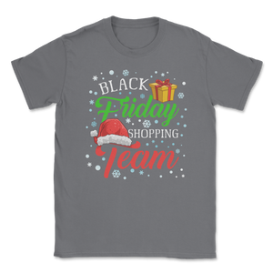Black Friday Shopping Team Christmas Santa Funny Unisex T-Shirt