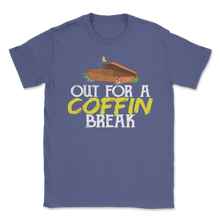 Load image into Gallery viewer, Out for a Coffin Break Pun Caffeine Coffee Ghost Unisex T-Shirt

