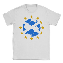 Load image into Gallery viewer, Scotland Soccer Ball IndyRef2 Scottish Independence Unisex T-Shirt
