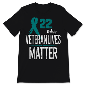 22 a Day Veteran Lives Matter Retro USA American Flag Unisex T-Shirt