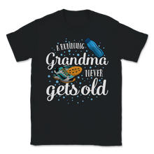 Load image into Gallery viewer, Running Grandma Never Gets Old Funny Runner Unisex T-Shirt
