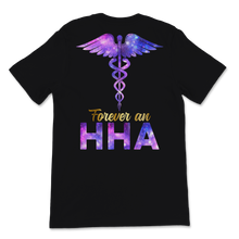 Load image into Gallery viewer, Forever A HHA Nurse Week Caduceus Space Nursing Symbol Unisex T-Shirt
