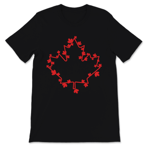 Canada Day Cute Maple Leaf Trendy Pattern Canadian Unisex T-Shirt