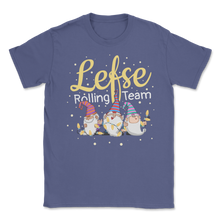 Load image into Gallery viewer, Lefse Rolling Team Gnome Christmas Norway Xmas Elf Unisex T-Shirt
