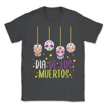 Load image into Gallery viewer, Dia De Los Muertos Sugar Skull Day of the dead Hanging Unisex T-Shirt
