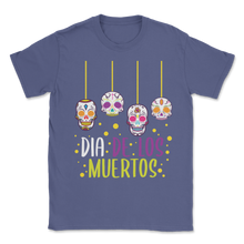 Load image into Gallery viewer, Dia De Los Muertos Sugar Skull Day of the dead Hanging Unisex T-Shirt
