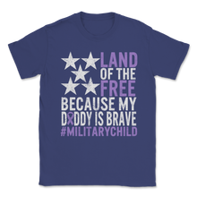 Load image into Gallery viewer, Military Child Awareness Month USA American Flag Unisex T-Shirt

