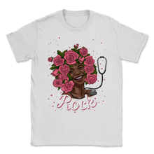 Load image into Gallery viewer, Black STNA Nurses Rock Black History Month Women Pink Unisex T-Shirt
