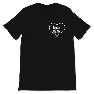 Bonus Mom Mama Mother's Day Love Heart Pocket Women Unisex T-Shirt