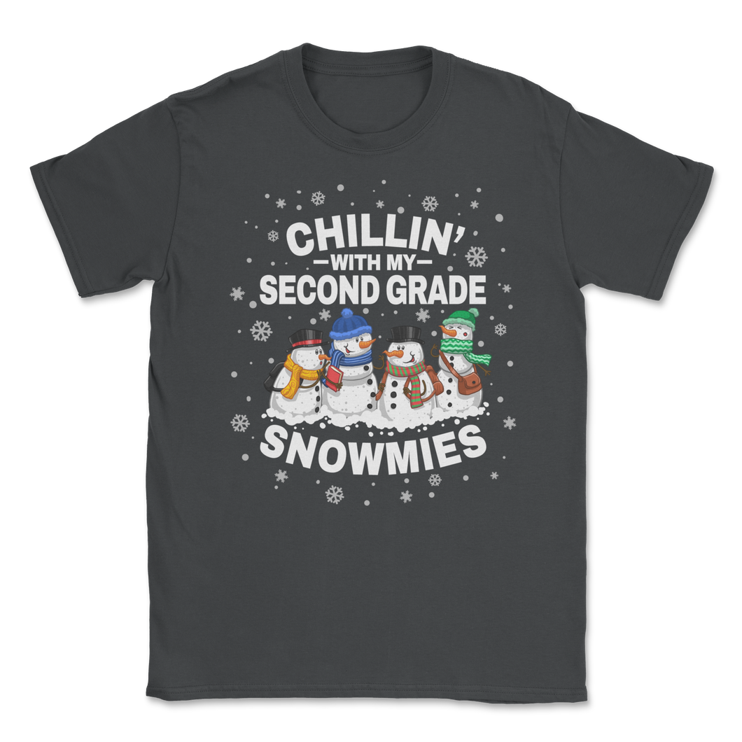 Chillin' With Second Grade Snowmies Christmas Proud Unisex T-Shirt