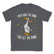 Load image into Gallery viewer, Goose Bat Mess With The Honk You Get The Bonk Attack Unisex T-Shirt
