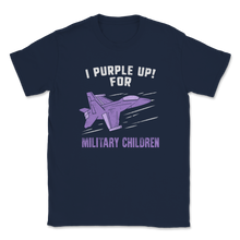 Load image into Gallery viewer, I Purple Up For Military Children Child Awareness Unisex T-Shirt
