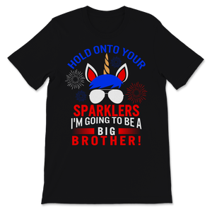 Big Brother Sparkler Cute Unicorn 4th of July Unisex T-Shirt