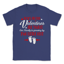 Load image into Gallery viewer, Pregnancy Announcement Red Roses Sweet Valentines Day Unisex T-Shirt
