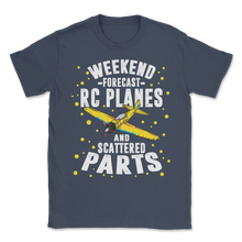 Load image into Gallery viewer, RC Plane Scattered Parts Weekend Pilot Crash Mechanic Unisex T-Shirt
