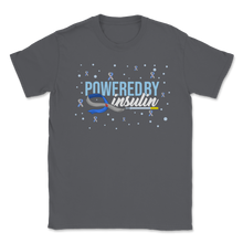 Load image into Gallery viewer, Powered By Insulin Type 1 Diabetes Awareness Support Unisex T-Shirt
