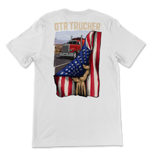 Load image into Gallery viewer, OTR Trucker USA Flag Father's Day Gift Patriotic Unisex T-Shirt
