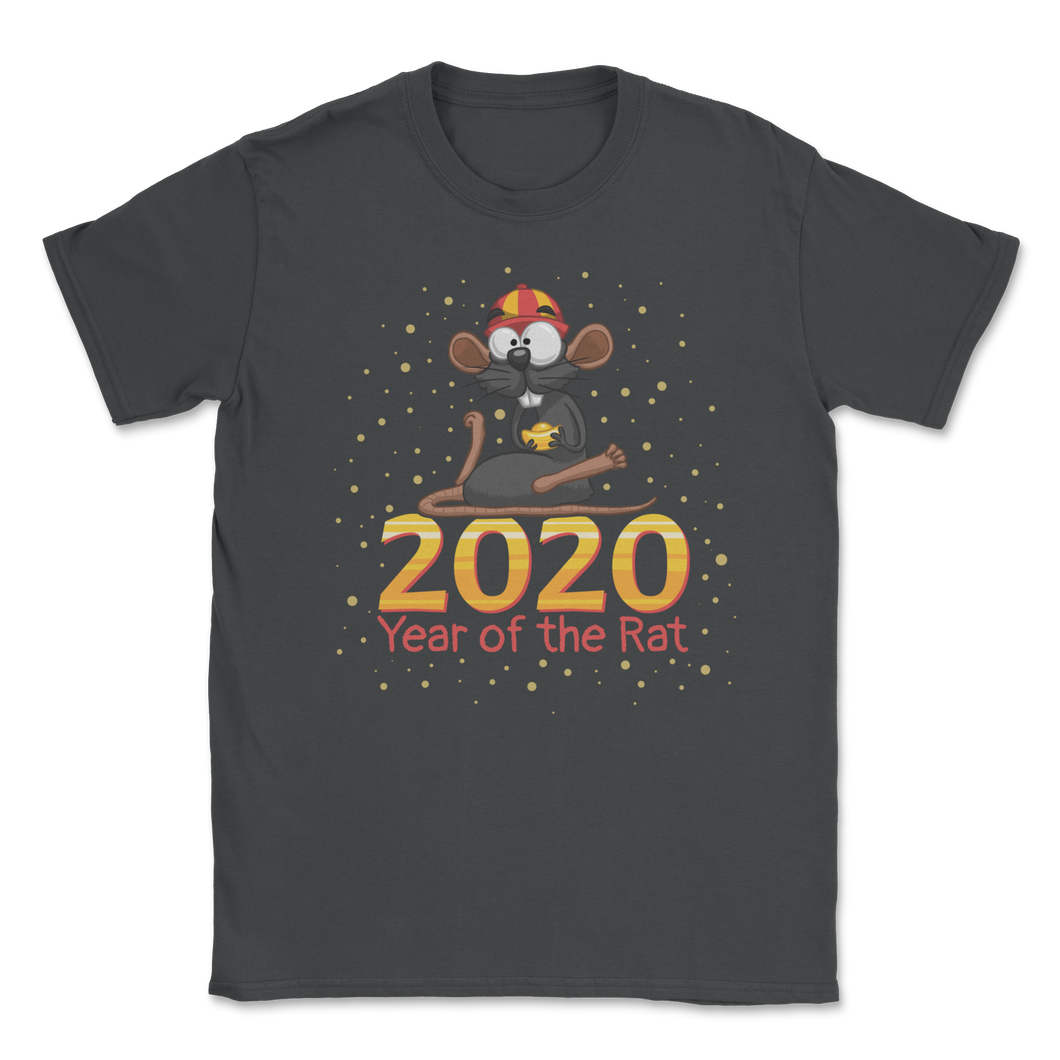 2020 Year of The Rat Happy Chinese New Year Cute Rat Unisex T-Shirt