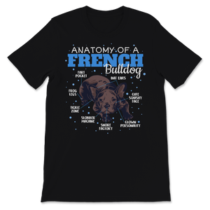 Anatomy Of French Bulldog Clothes Frenchie Stuff Pet Unisex T-Shirt