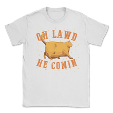 Load image into Gallery viewer, Oh Lawd He Comin Chonk Chart Meme Cat Funny Chungus Unisex T-Shirt
