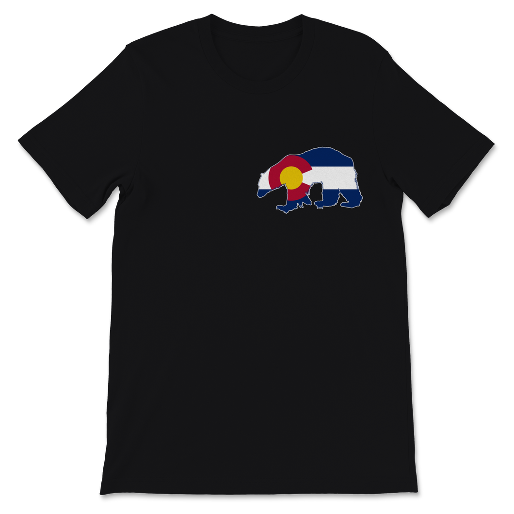 Colorado State Flag Bear Colorado Day Mountains Denver Unisex T-Shirt