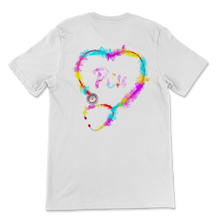 Load image into Gallery viewer, PCA Stethoscope Heart Shape Patient Care Assistant Unisex T-Shirt
