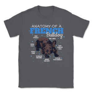 Anatomy Of French Bulldog Clothes Frenchie Stuff Pet Unisex T-Shirt