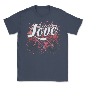 Bicycle Love Velentines Day Gift For Him Her Cycling Unisex T-Shirt