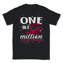 Load image into Gallery viewer, One In A Million AVM Awareness Warrior Brain Injury Unisex T-Shirt
