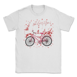 Bicycle Love Velentines Day Gift For Him Her Cycling Unisex T-Shirt