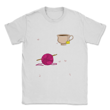 Load image into Gallery viewer, Crochet Drink Tea Old Lady Live In My Soul Mom Mothers Unisex T-Shirt
