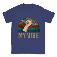 Load image into Gallery viewer, My Vibe Weightlifting Gym Hand Lifting Weight Vintage Unisex T-Shirt
