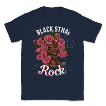 Load image into Gallery viewer, Black STNA Nurses Rock Black History Month Women Pink Unisex T-Shirt

