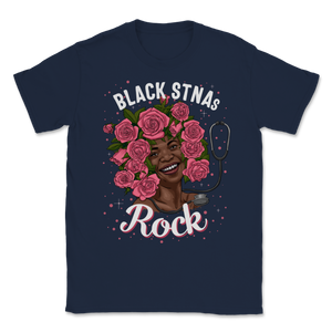 Black STNA Nurses Rock Black History Month Women Pink Unisex T-Shirt