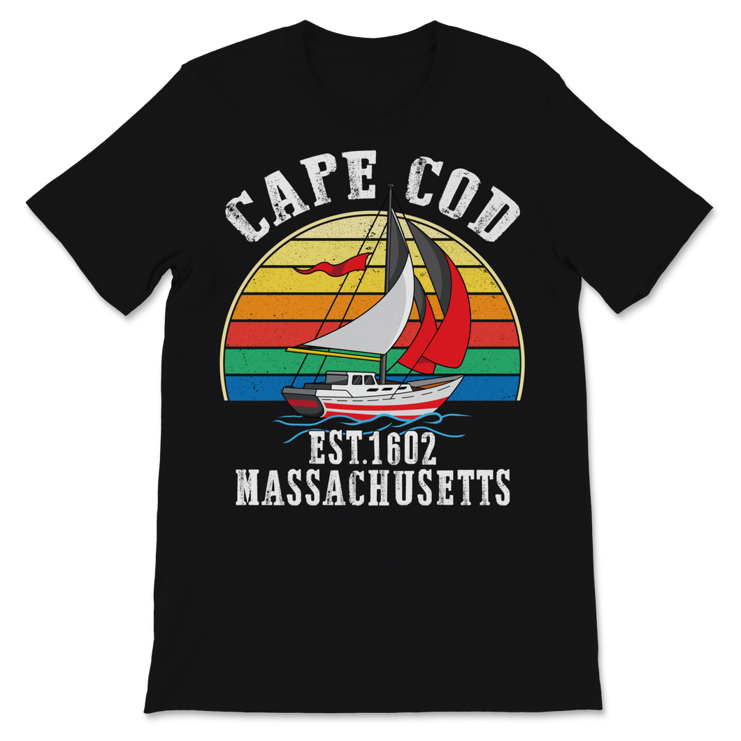 Cape Cod EST 1602 Massachusetts MA Vintage Sunset Unisex T-Shirt