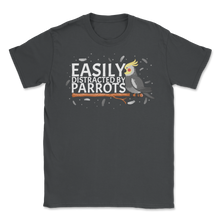 Load image into Gallery viewer, Easily Distracted By Parrots Birds Birdwatching Bird Unisex T-Shirt
