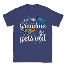Load image into Gallery viewer, Running Grandma Never Gets Old Funny Runner Unisex T-Shirt
