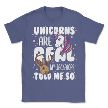 Load image into Gallery viewer, Unicorns Real Jackalope Told Me So Believe Unisex T-Shirt
