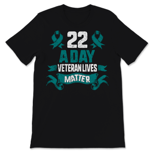 22 a Day Veteran Lives Matter Retro USA American Army Unisex T-Shirt