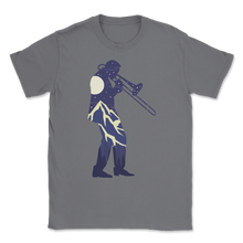 Load image into Gallery viewer, Trombone Player Silhouette Trombonist Trumpet Marching Unisex T-Shirt
