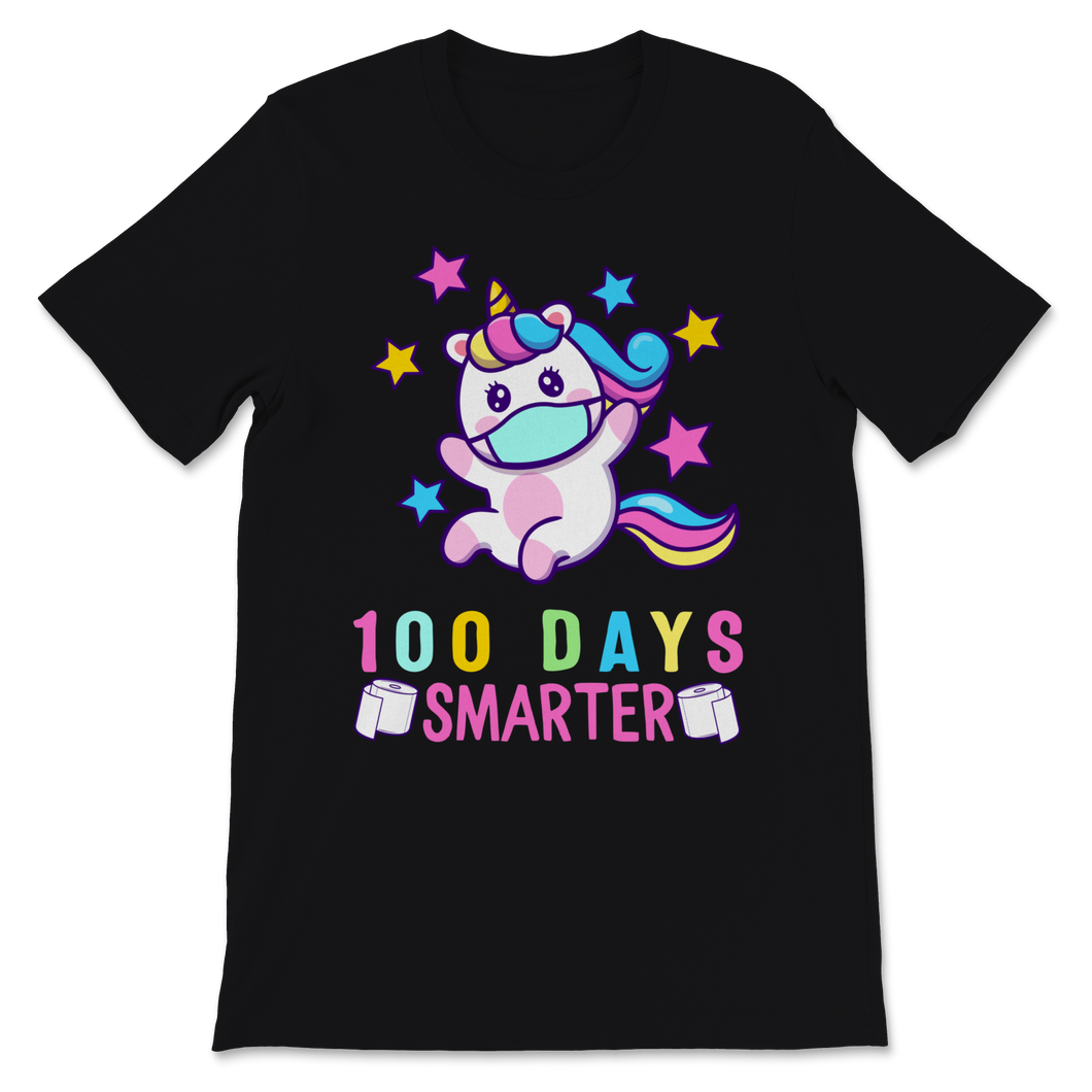 100th Day Of School Shirt For Girls Cute Unicorn 100 Unisex T-Shirt