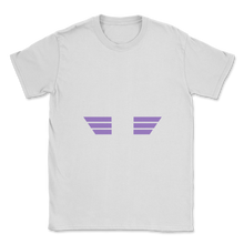 Load image into Gallery viewer, Purple Up Military Child Month April Awareness Plane Unisex T-Shirt
