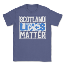 Load image into Gallery viewer, Scotland Lives Matter IndyRef2 Scottish Flag Unisex T-Shirt
