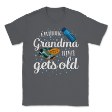 Load image into Gallery viewer, Running Grandma Never Gets Old Funny Runner Unisex T-Shirt

