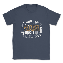 Load image into Gallery viewer, Hair Hustler Hairdresser Leopard Print Fantasy Colors Unisex T-Shirt
